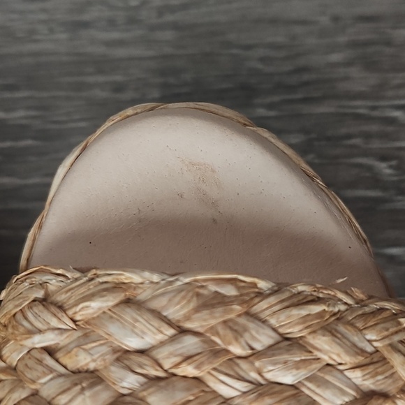 Chocolat Blu Women's Natural Woven Mules - Picture 8 of 9